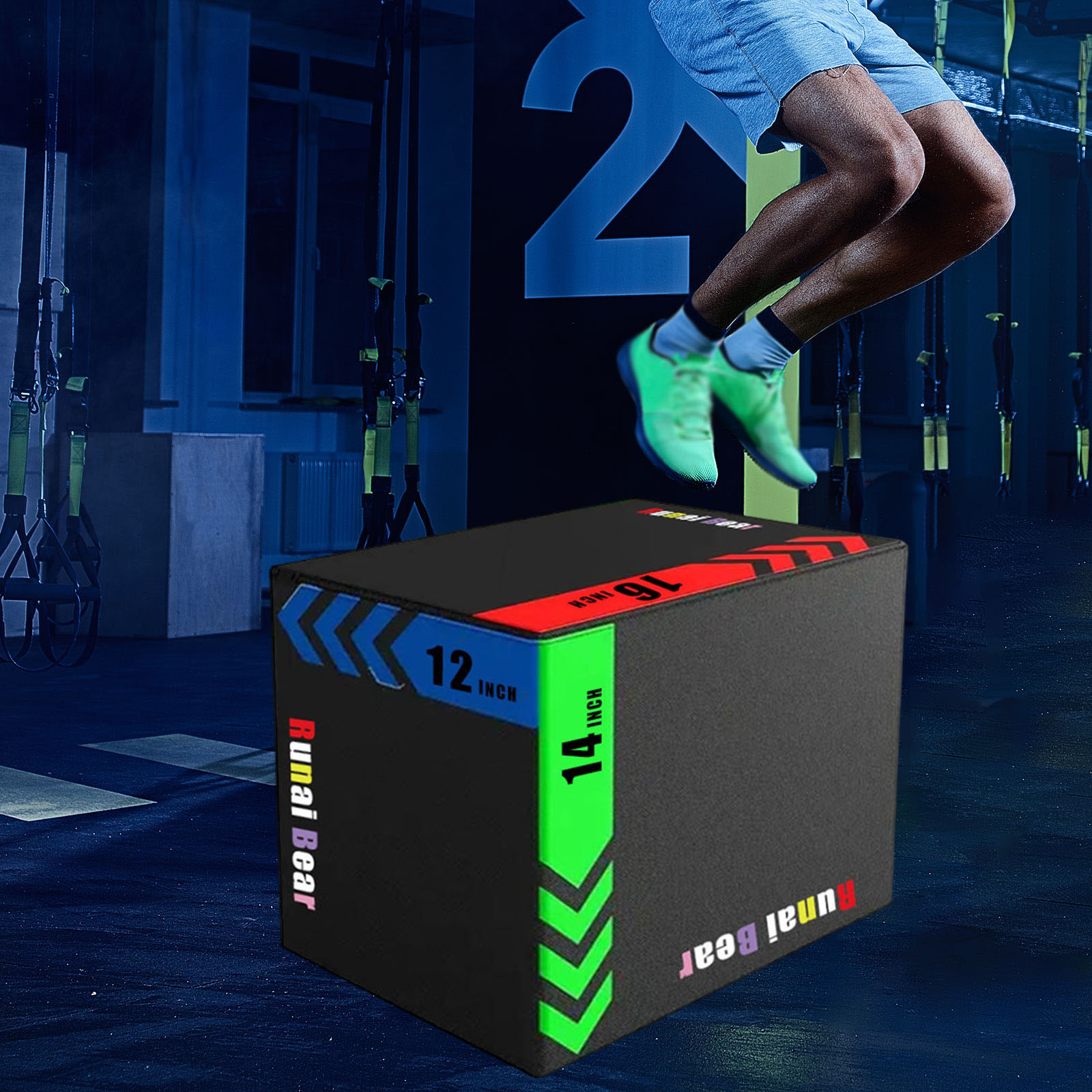 Box Jump Plyo - Plyo Jumping Oefenbox Draagbare Step-up Box